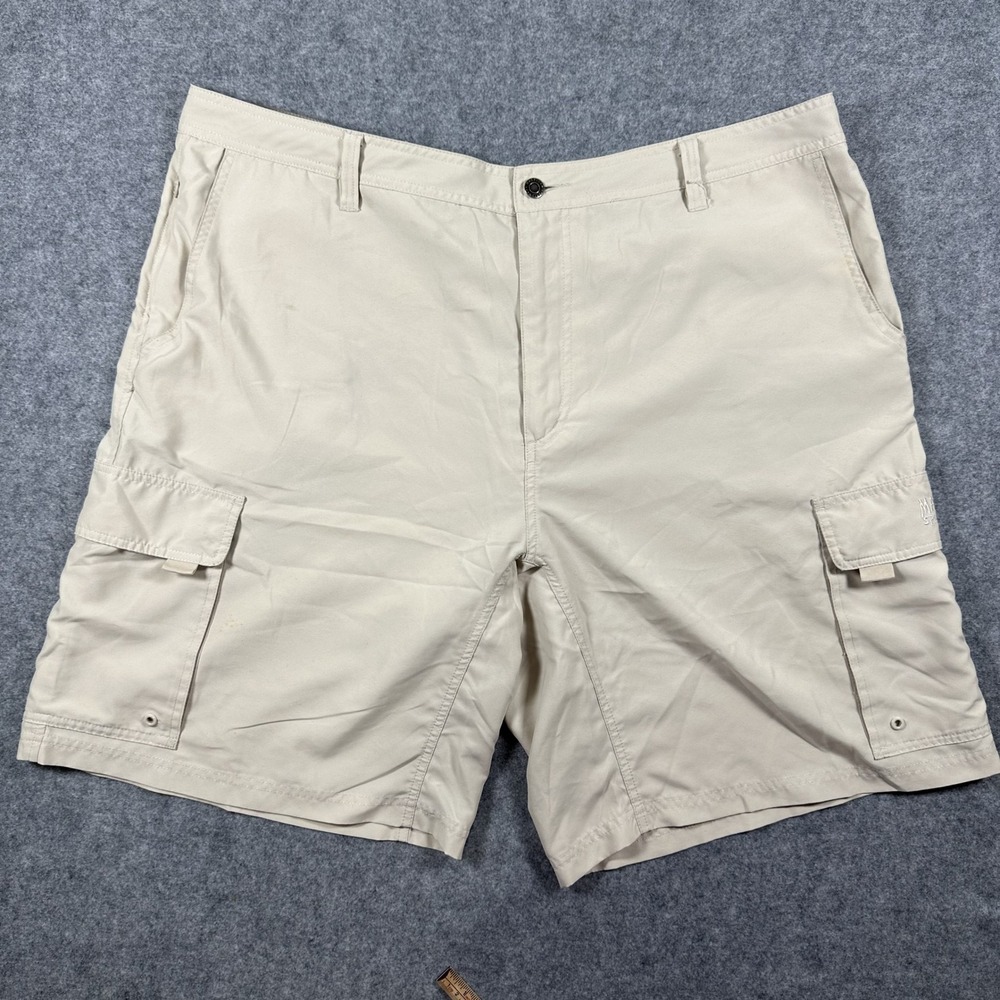 Magellan Round Rock Cargo Shorts 44 Tan Solid Polyester Outdoor Hiking